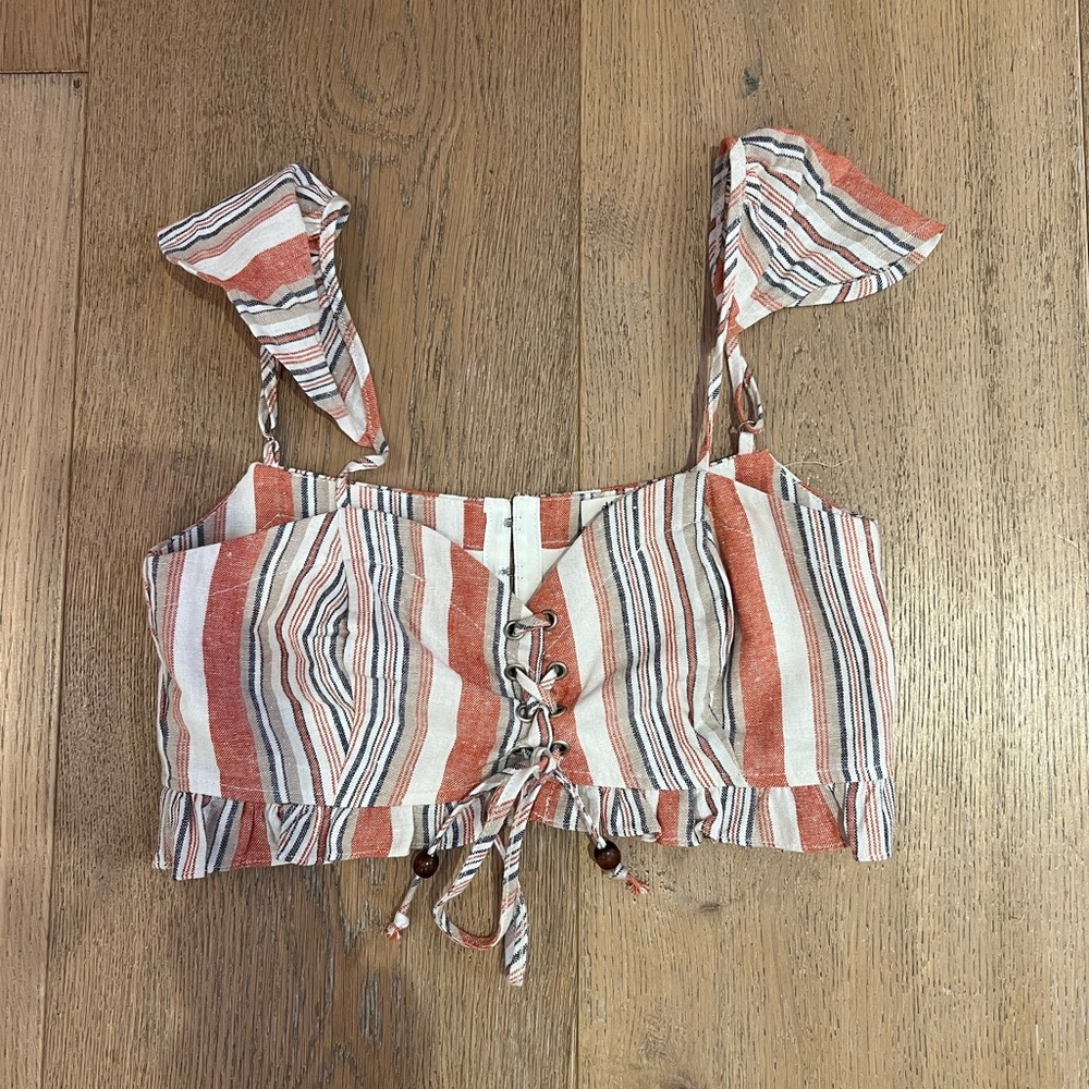 Striped Cropped Top
